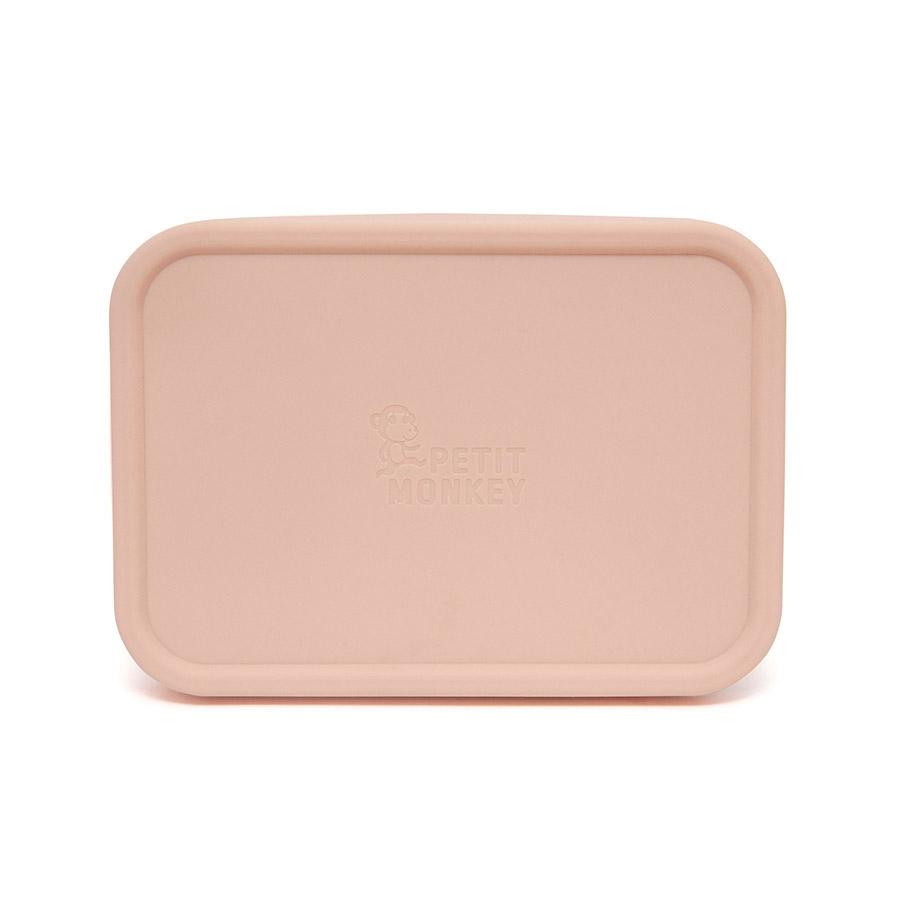 Petit Monkey lunchbox RVS Riley dawn rose 17x13