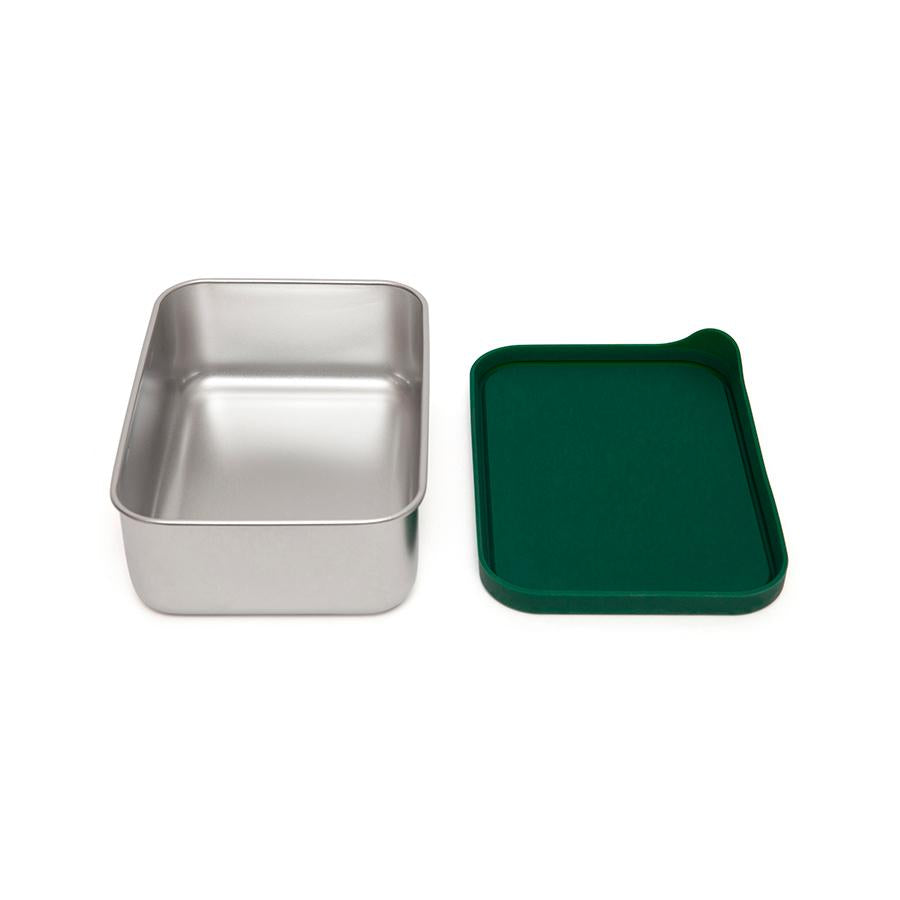 Petit Monkey lunchbox RVS Riley pine 17x13
