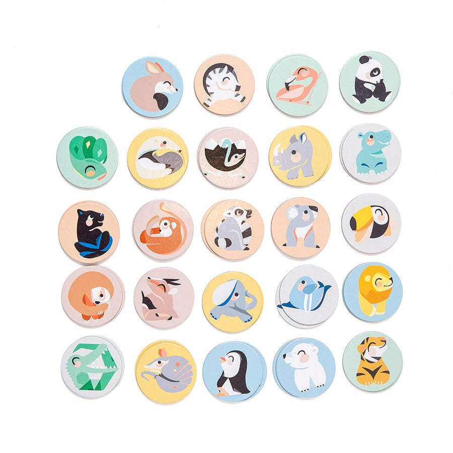 Petit Monkey memo spel World animals 48 stks / 3jr+