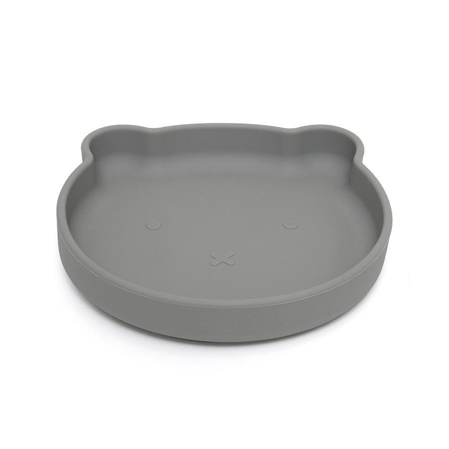 Petit Monkey siliconen bord bear pewter green