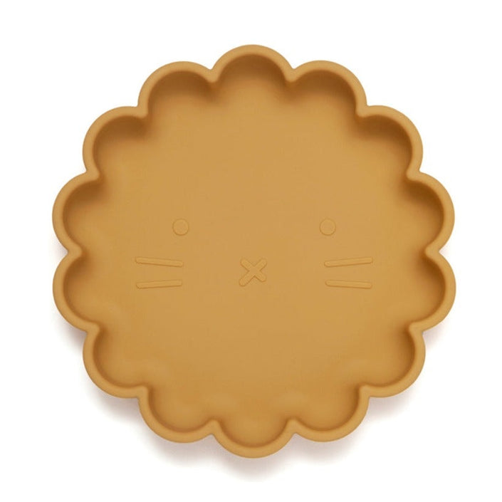 Petit Monkey siliconen bord lion ochre