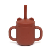 Petit Monkey siliconen sippy cup met oren baked clay