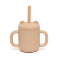 Petit Monkey siliconen sippy cup met oren honey