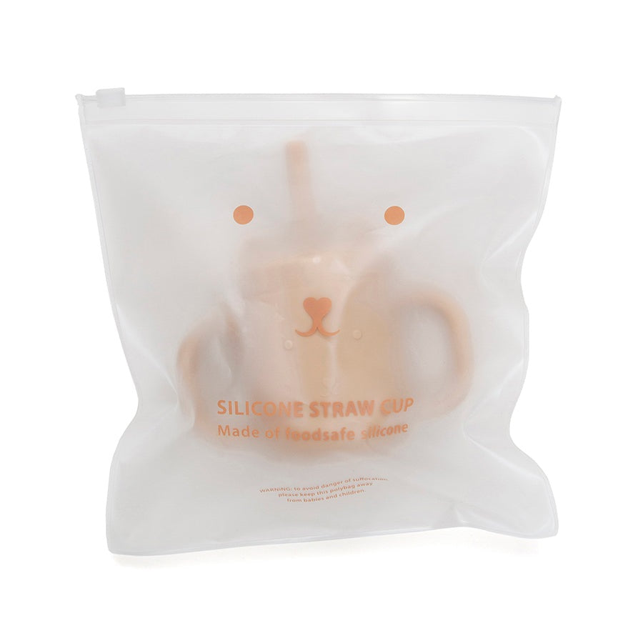 Petit Monkey siliconen sippy cup met oren honey kopen
