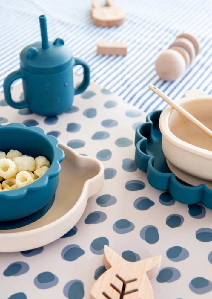 Petit Monkey siliconen sippy cup met oren honey