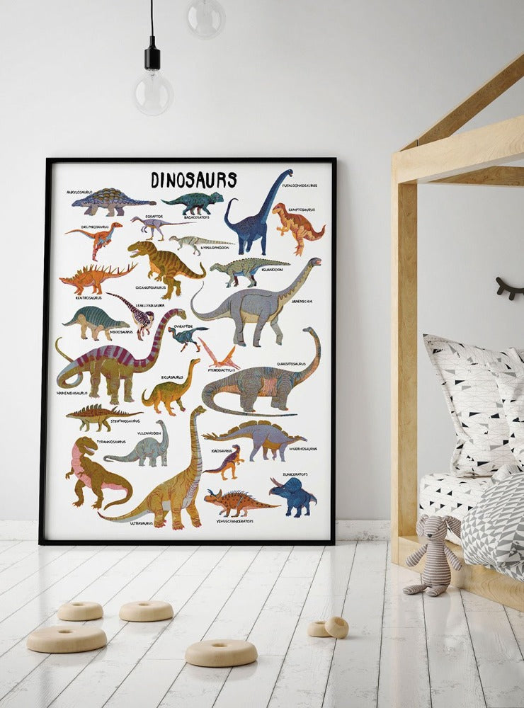 Poster Dinosaurus 50 x 70 cm Barbara Dziadosz kopen