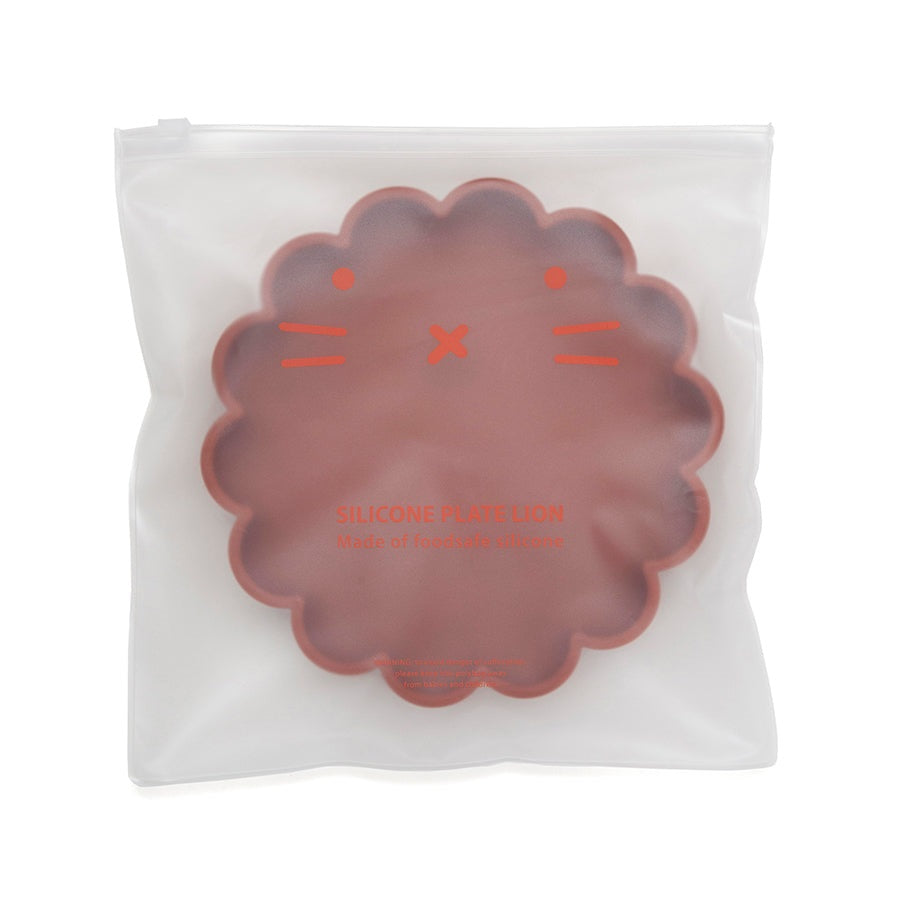 Petit Monkey siliconen bord lion baked clay 100% LFGB siliconen