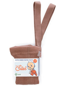 Silly Silas maillot met voetjes katoen light brown 6-12 m