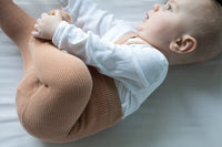 Silly Silas maillot met voetjes katoen light brown 0-2 m