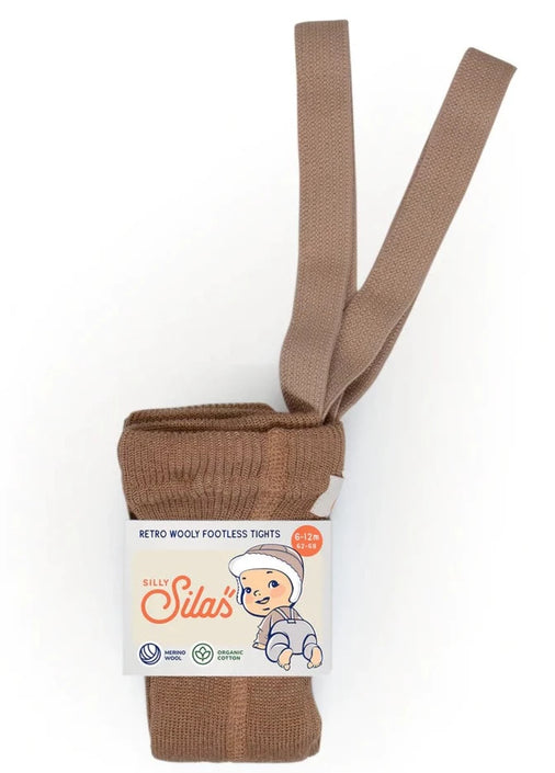 Silly Silas maillot zonder voetjes wol cappuchino 6-12 m