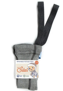 Silly Silas maillot zonder voetjes wol granite grey 6-12 m