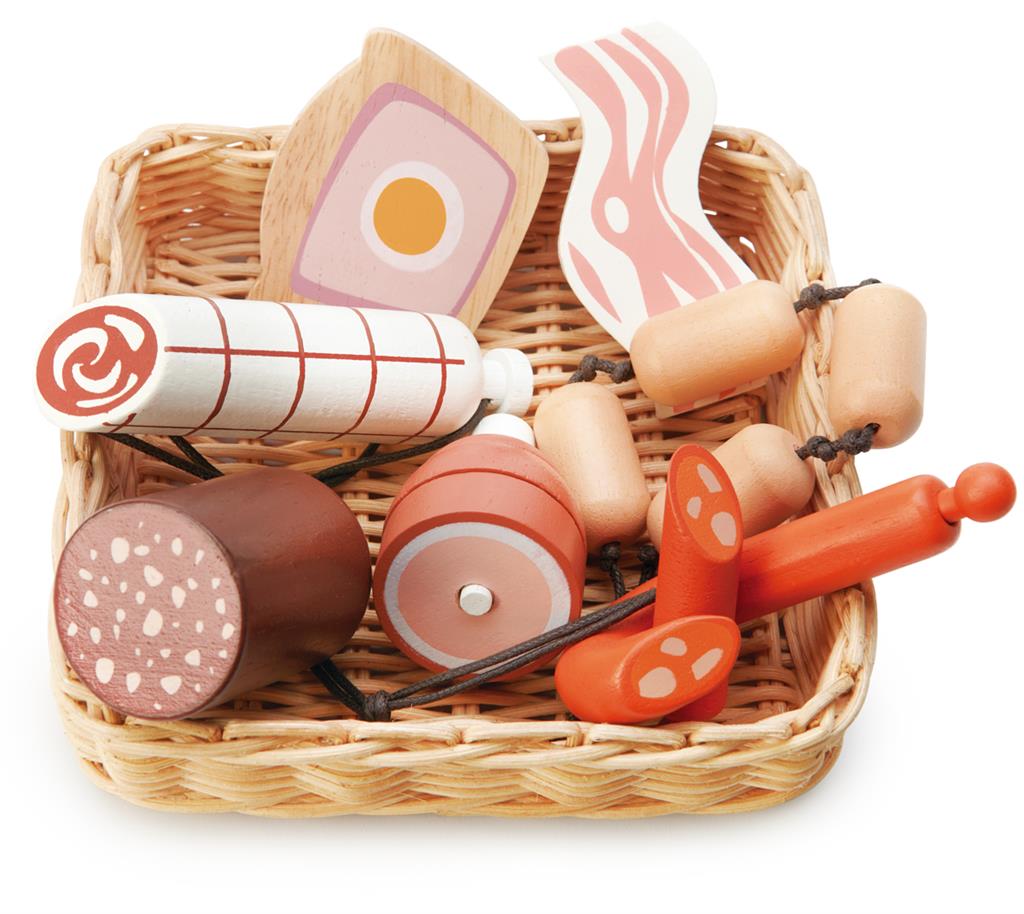Tender Leaf Toys mandje met vleeswaren 3jr+ 191856082927