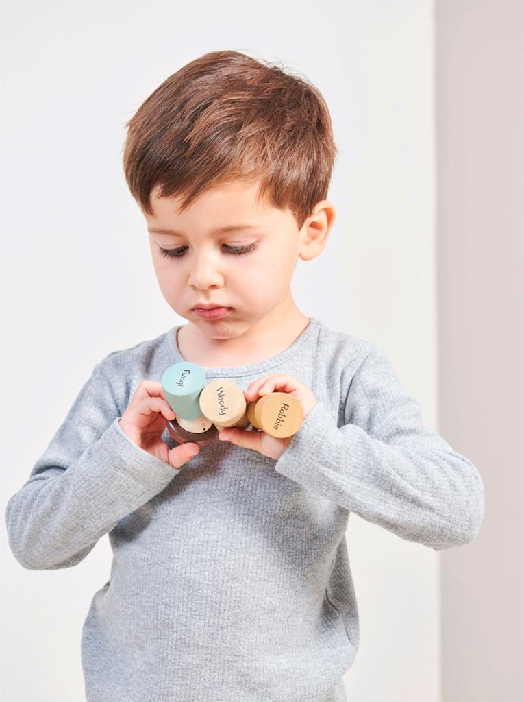 Tender Leaf Toys taxi bosdieren 18 m +
