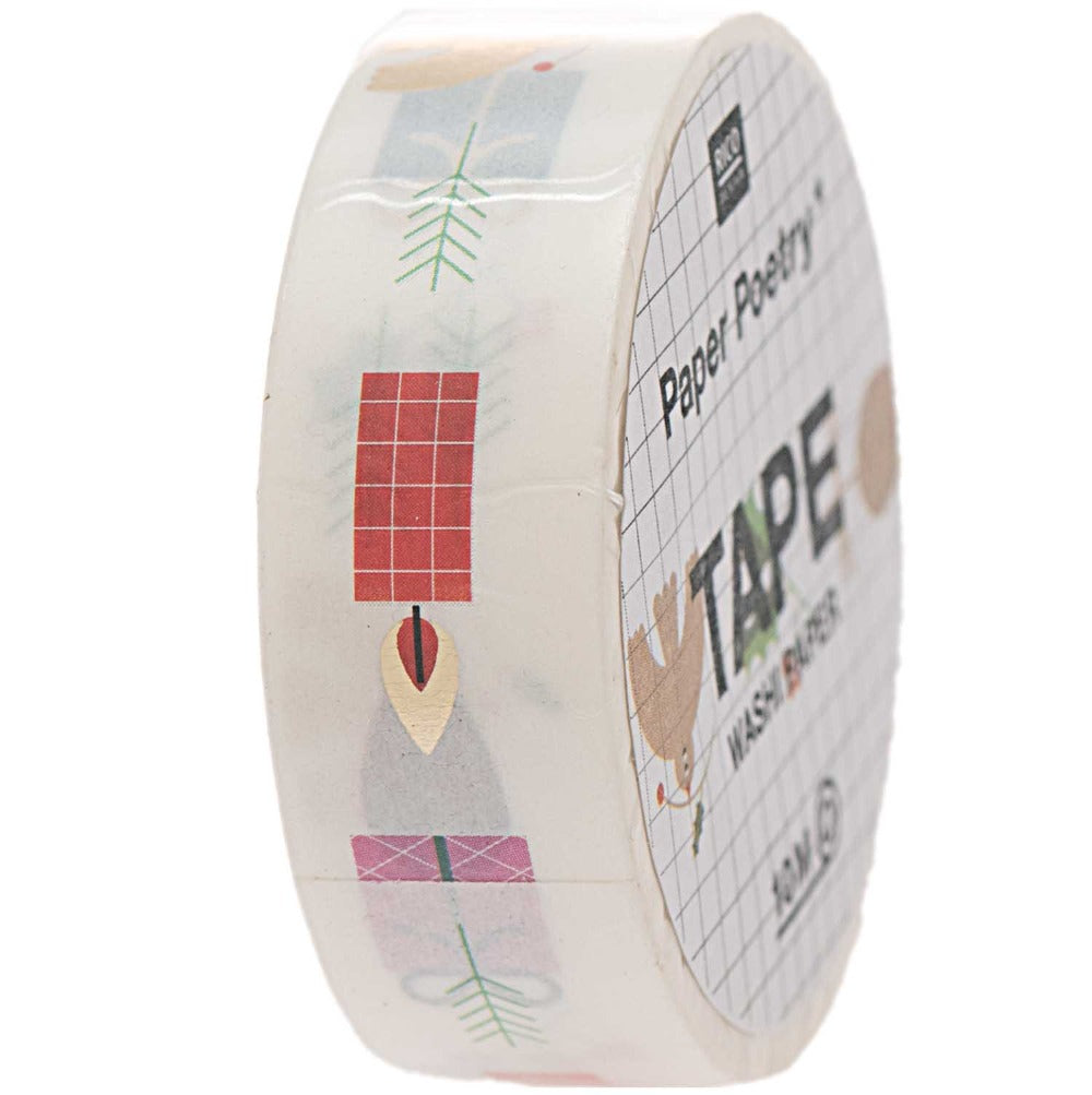 Washi tape Xmas wit 10 mtr 4051271406028