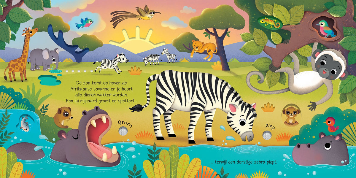 Wilde dieren - geluidenboek 6 mnd+