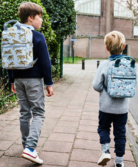 Petit Monkey kinderrugzak tijger grijs L