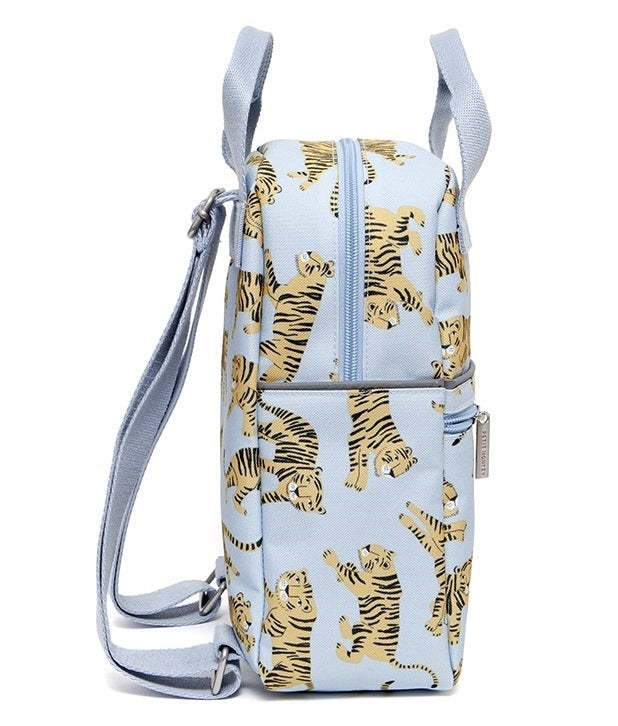 Petit Monkey kinderrugzak tijger grijs S