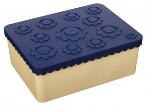 BLAFRE lunchbox flower soft geel navy