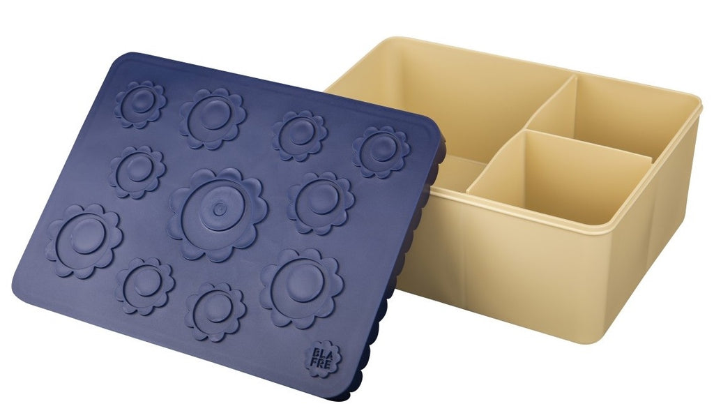 BLAFRE lunchbox flower soft geel navy kopen