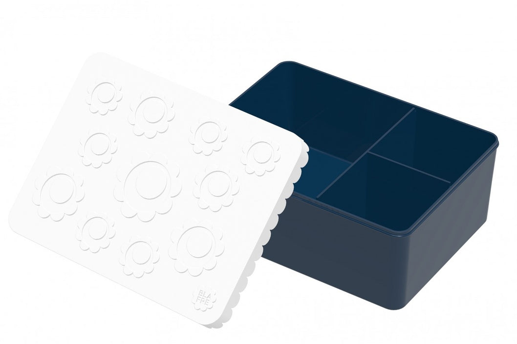 BLAFRE lunchbox flower navy wit