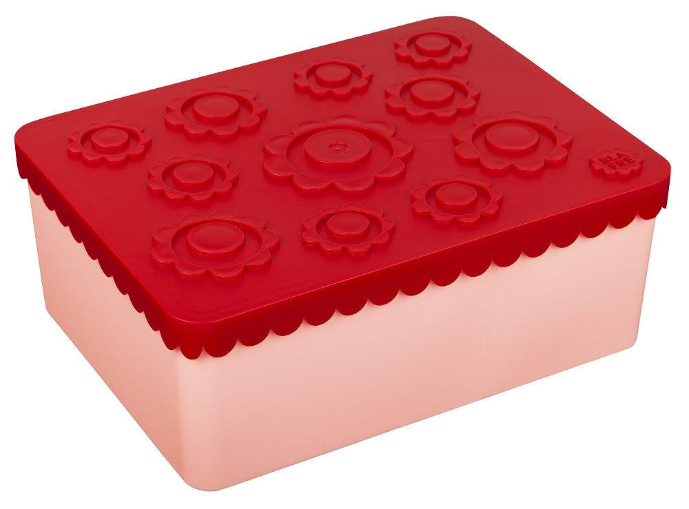 BLAFRE lunchbox flower roze rood