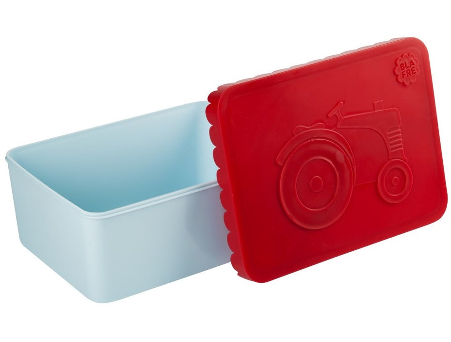 BLAFRE lunchbox S traktor blauw rood