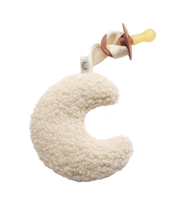 Dappermaentje speendoekje maan teddy beige