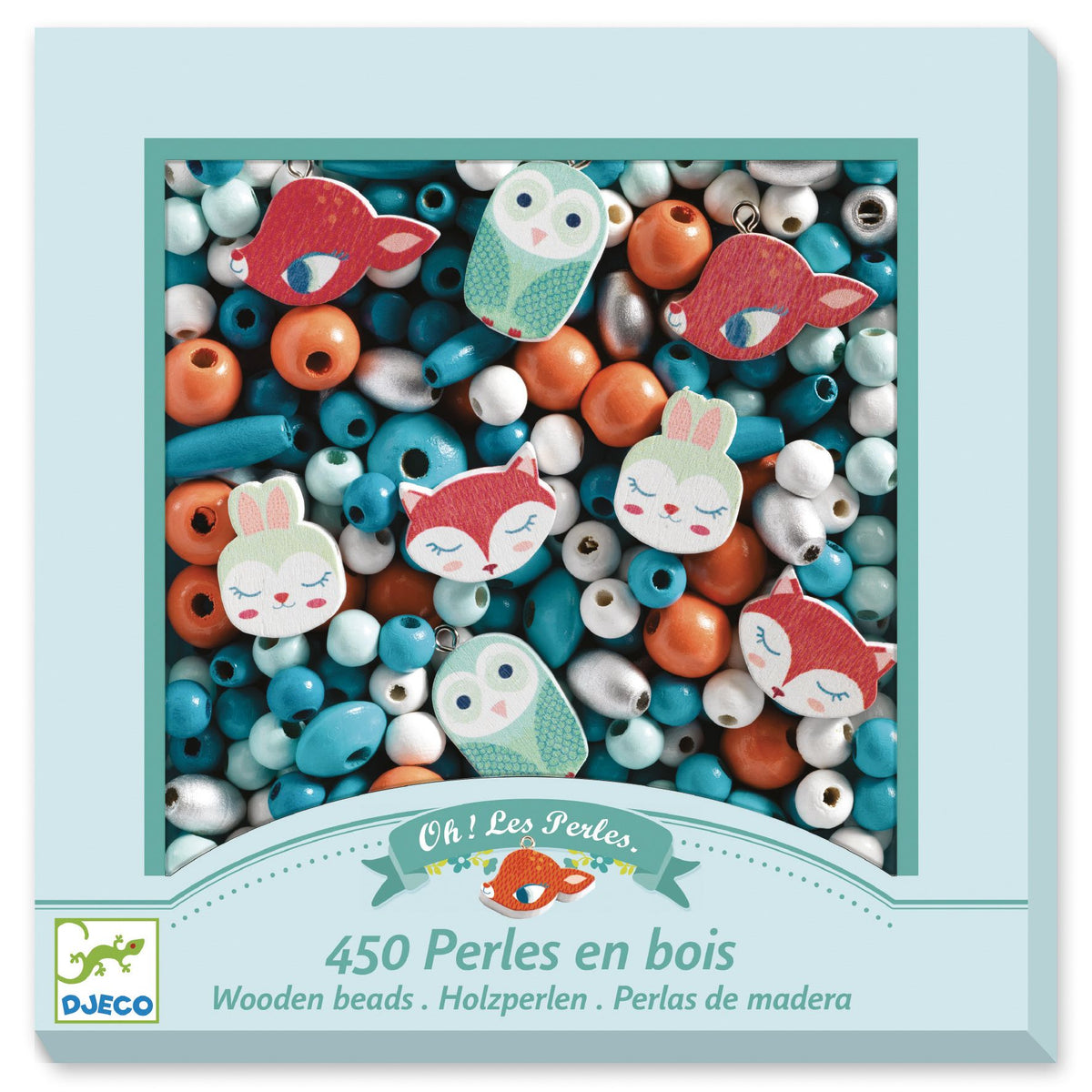 DJECO houten kralen kleine dieren 4 jr+