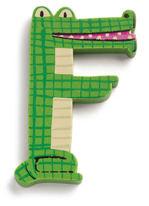 DJECO houten letter animal F