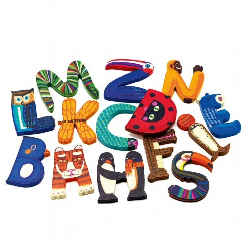 DJECO houten letter animal E