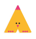 DJECO houten letter designed animal A