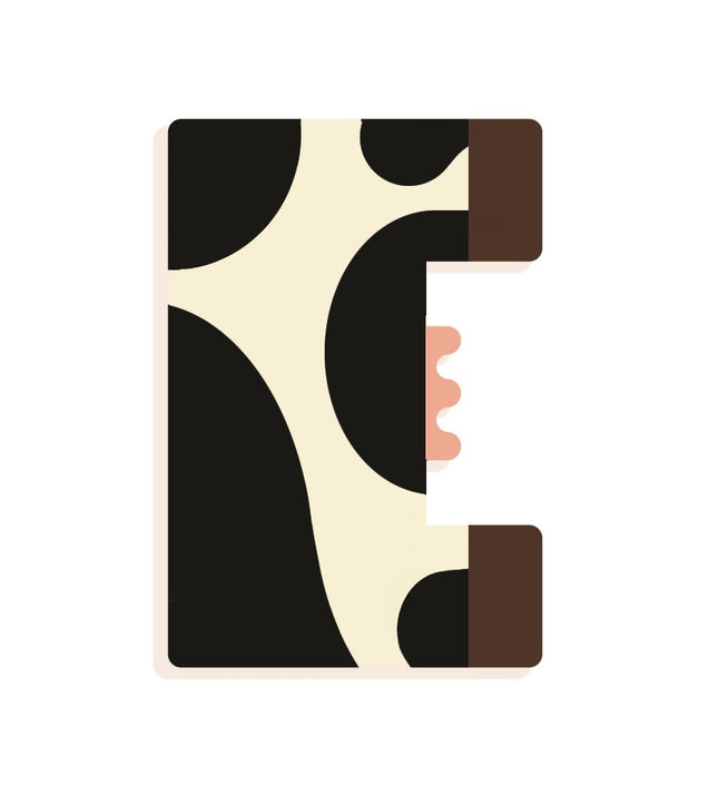 DJECO houten letter designed animal E