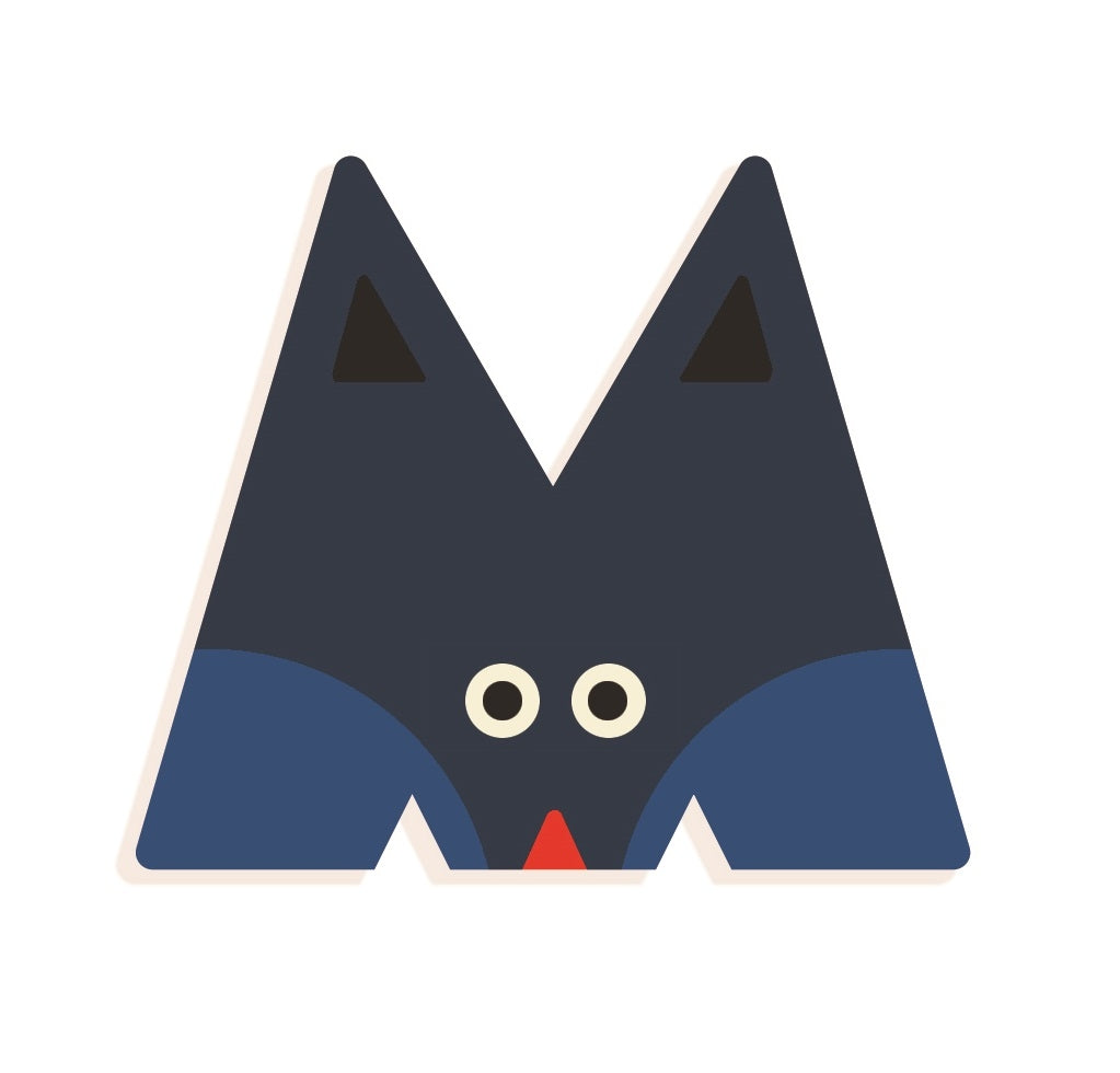 DJECO houten letter designed animal M kopen