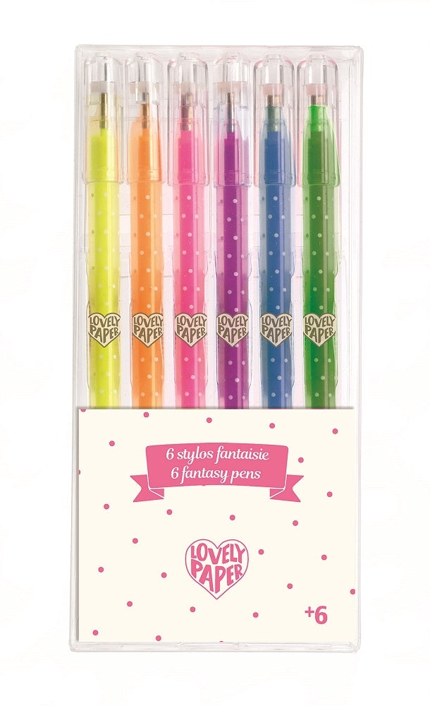 DJECO neon gelpennen 6 kleuren
