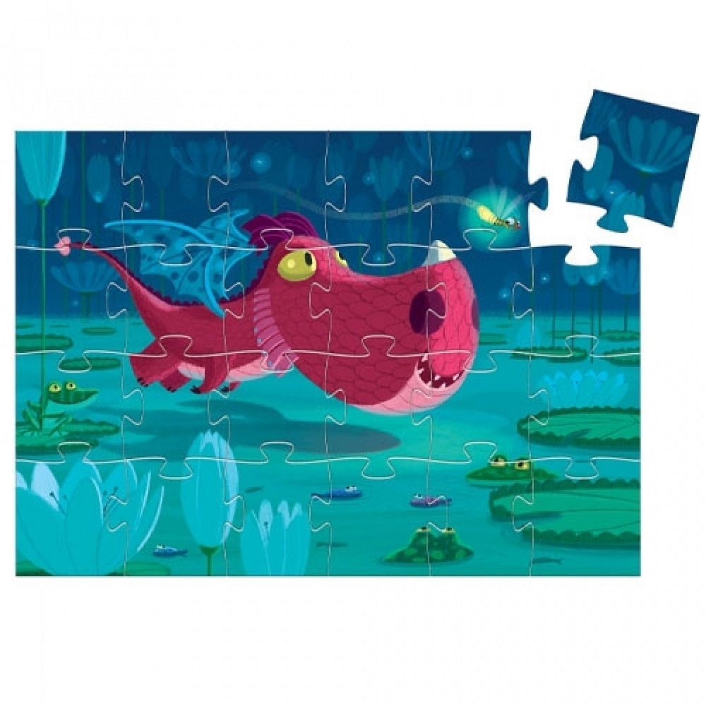DJECO puzzel Edmond de draak 3 jr / 24 stks