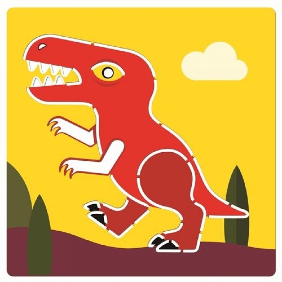 DJECO tekensjablonen dino's 4 jr+