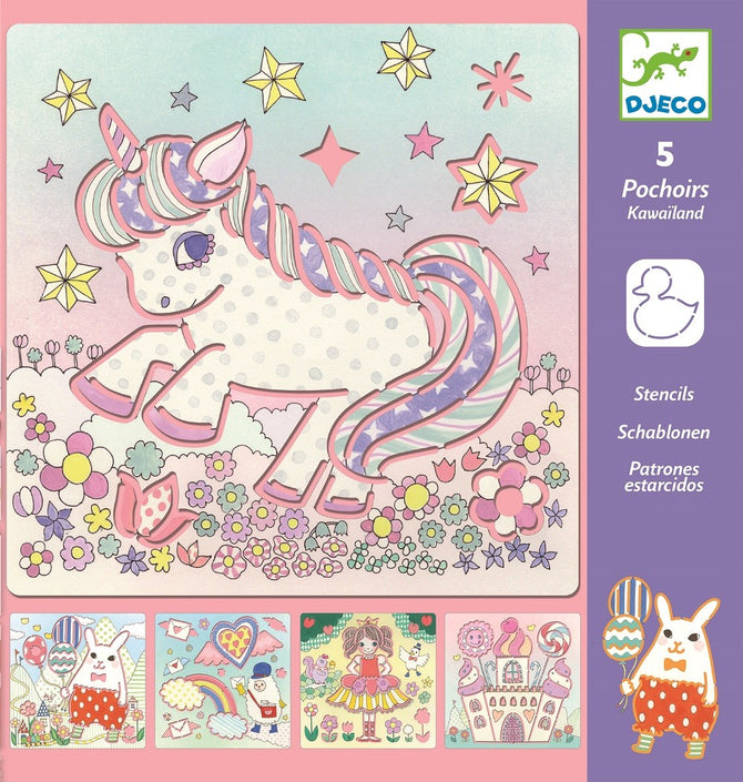 DJECO tekensjablonen KawaÏland 4 jr+