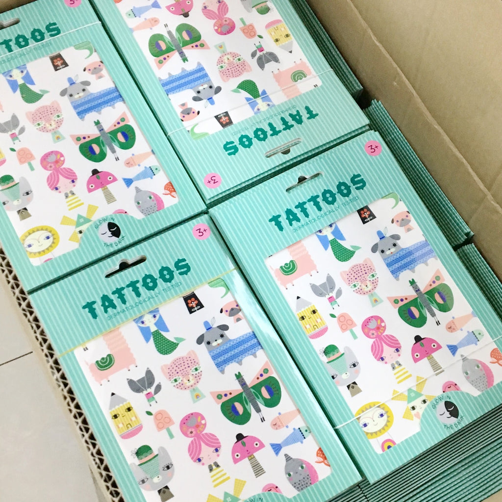 Petit Monkey glow in the dark tattoo's Leopard 8719244222063