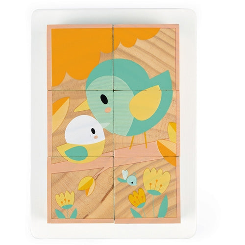 JANOD blokpuzzel Dieren 12mnd+ / 6 stks