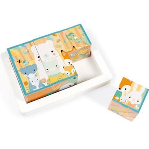 JANOD blokpuzzel Dieren 12mnd+ / 6 stks