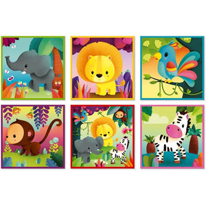 JANOD blokpuzzel jungledieren 2 jr+ / 9 stks