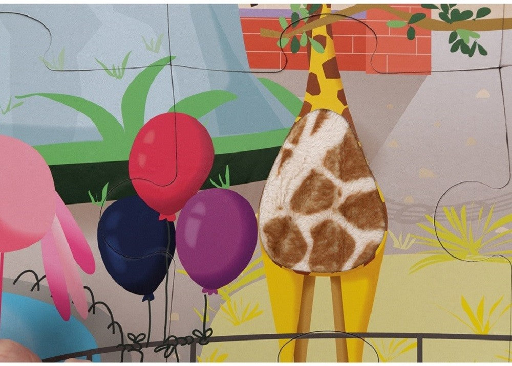 JANOD voelpuzzel dierentuin 3 jr+ / 20 stks 11.2774