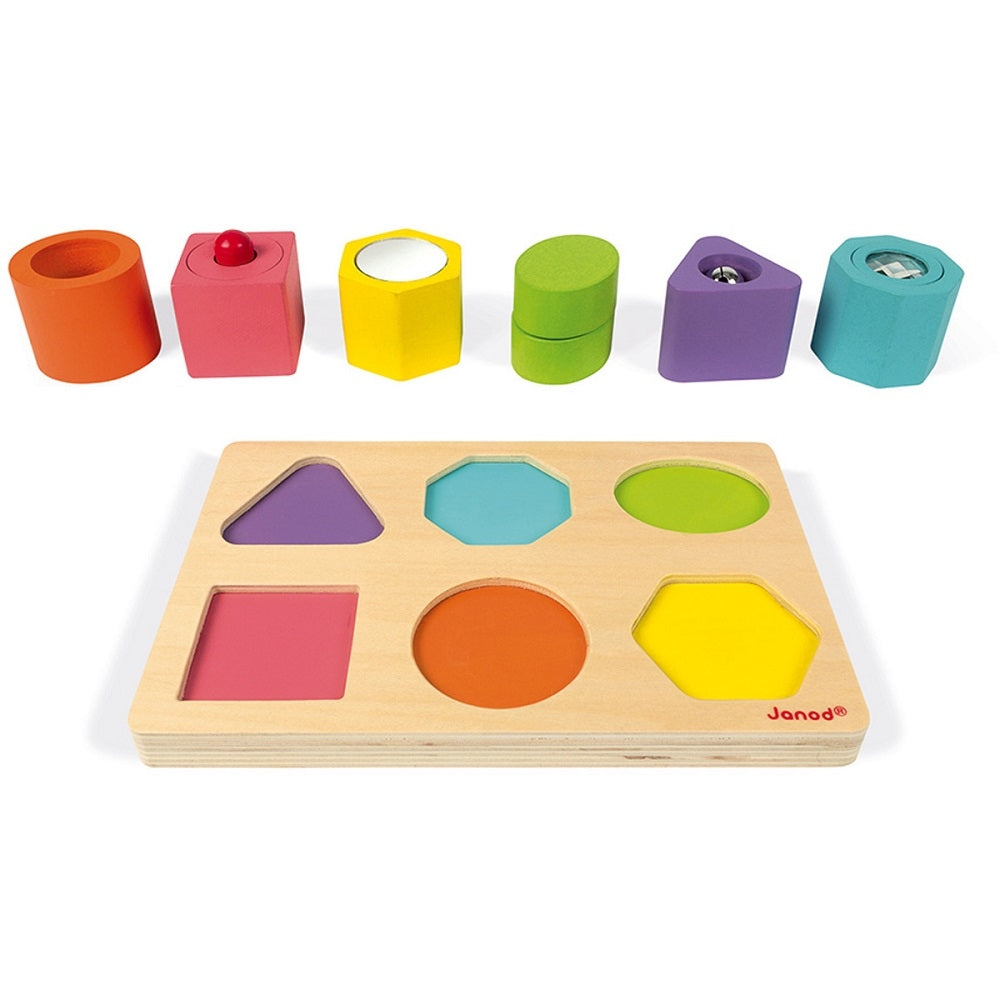 JANOD wood vorm + geluid puzzel 12 mnd+ 115332