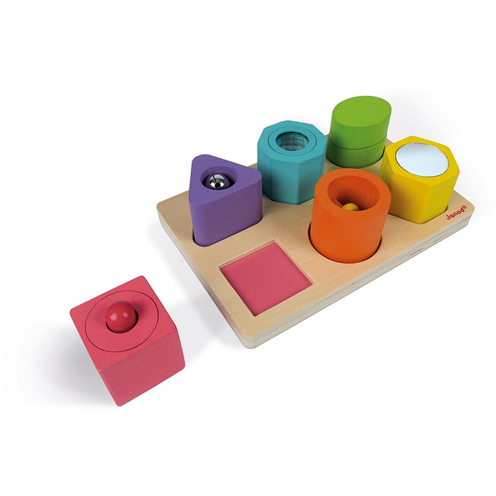 JANOD wood vorm + geluid puzzel 12 mnd+ 3700217353322