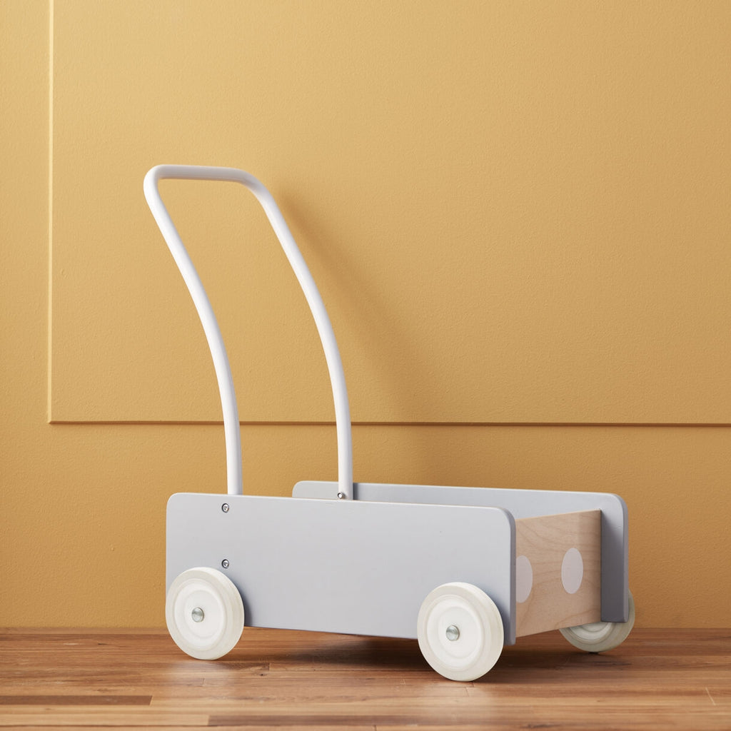 Kids Concept loopwagen blauw grijs 12 mnd+