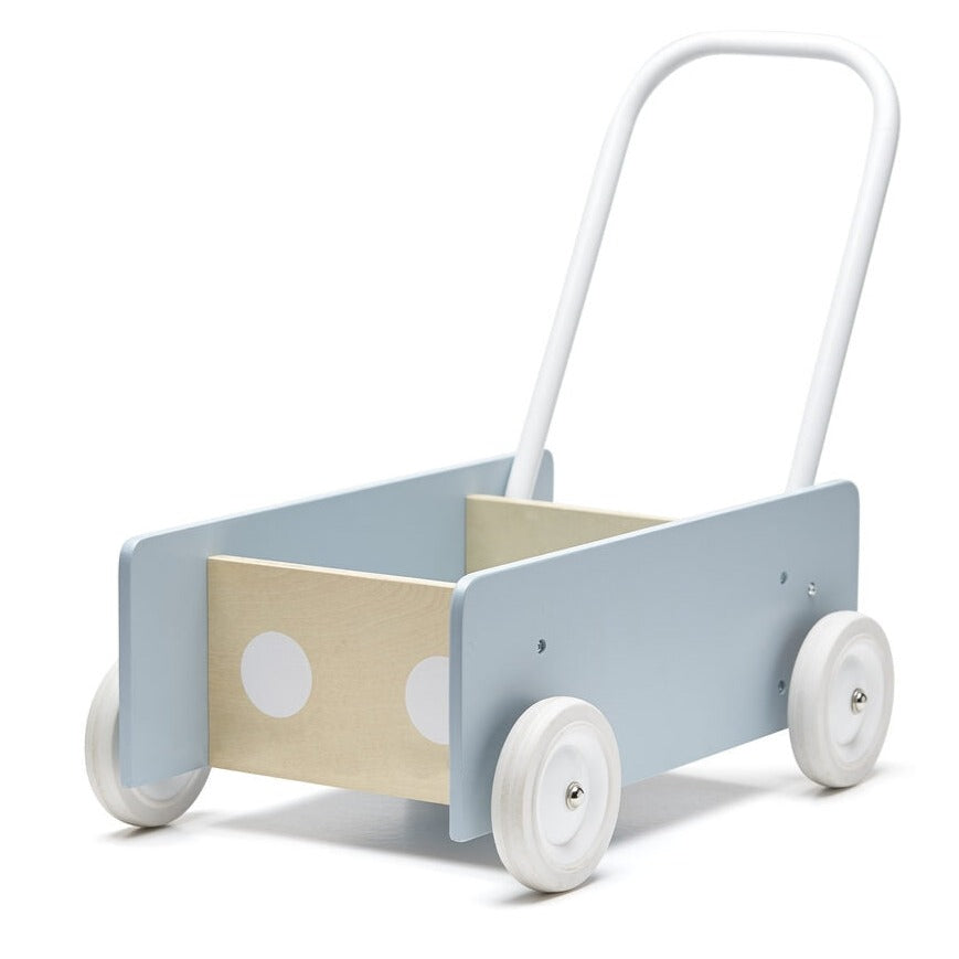 Kids Concept loopwagen blauw grijs 12 mnd+