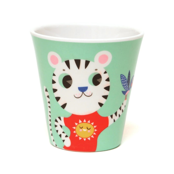 Petit Monkey melamine beker leeuw en tijger munt