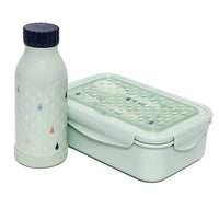 Petit Monkey thermosfles RVS drops green