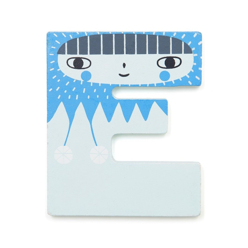 Petit Monkey houten letter E