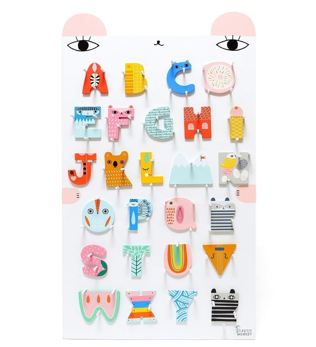 Petit Monkey houten letter Y